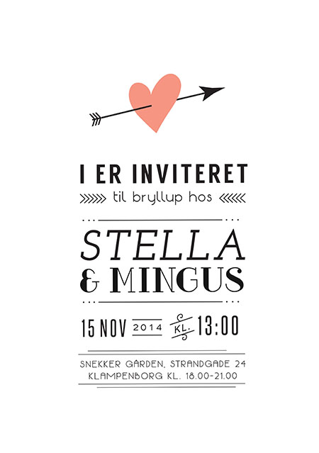 Invitationer - Stella & Mingus